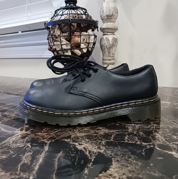 Dr. Martens 1461 J Softy Leather Bouncing Soles Shoes Size 1 Youth Unisex - Picture 3 of 10